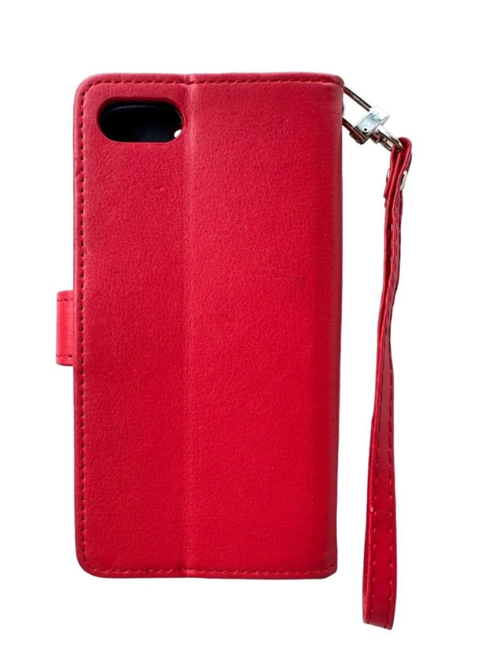 EL LUMIERE Premium Smartphone Case 2 5/8”x5 3/8” Red Foldable Card Holder Wallet